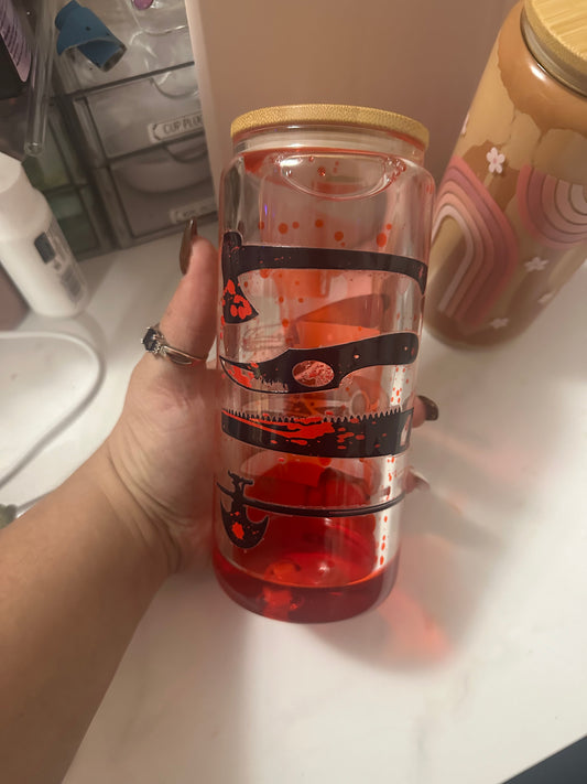 Blood drip glass