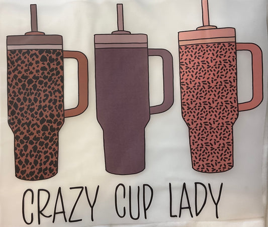 Crazy cup lady