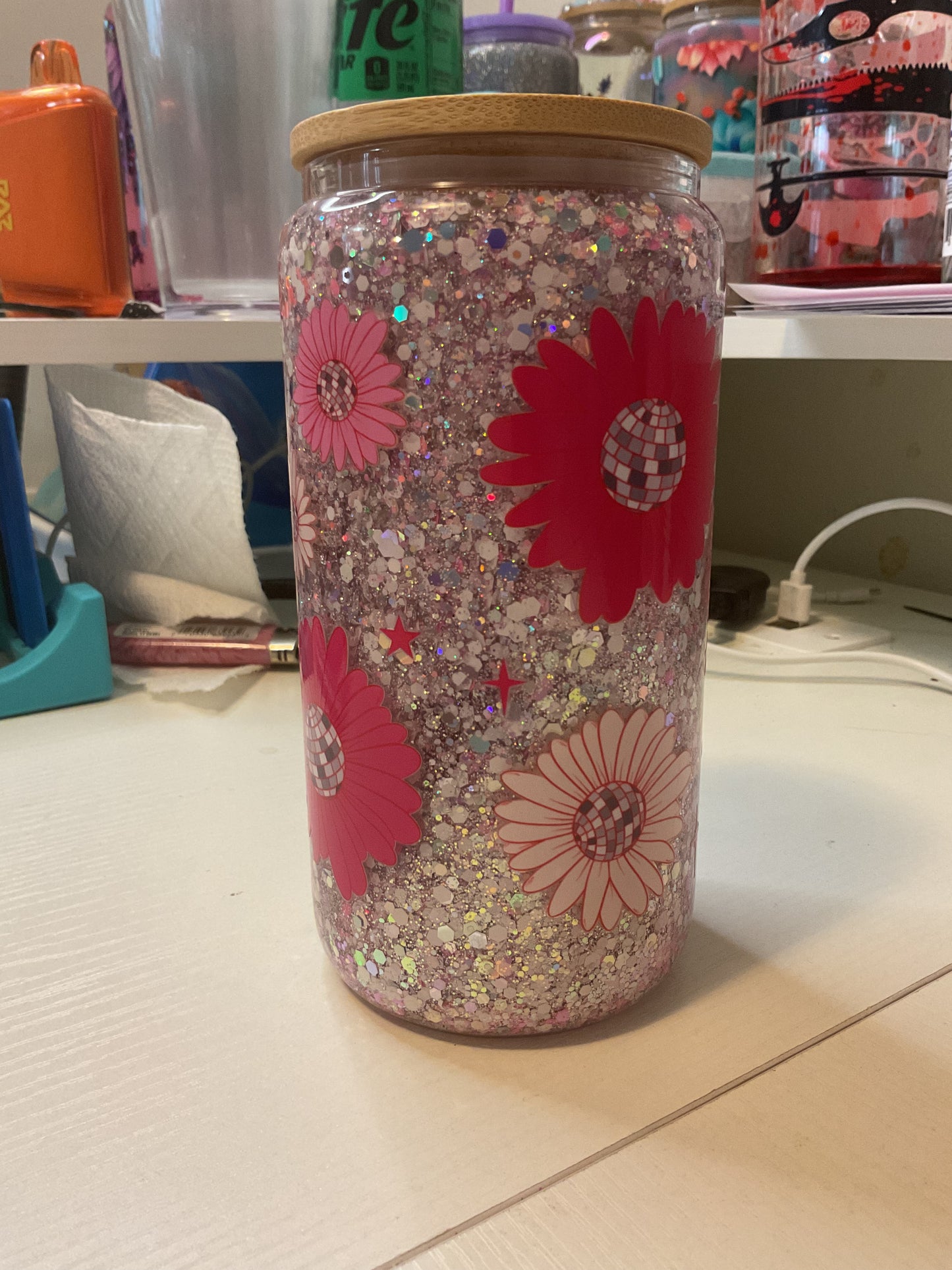 Disco flowers 12 oz